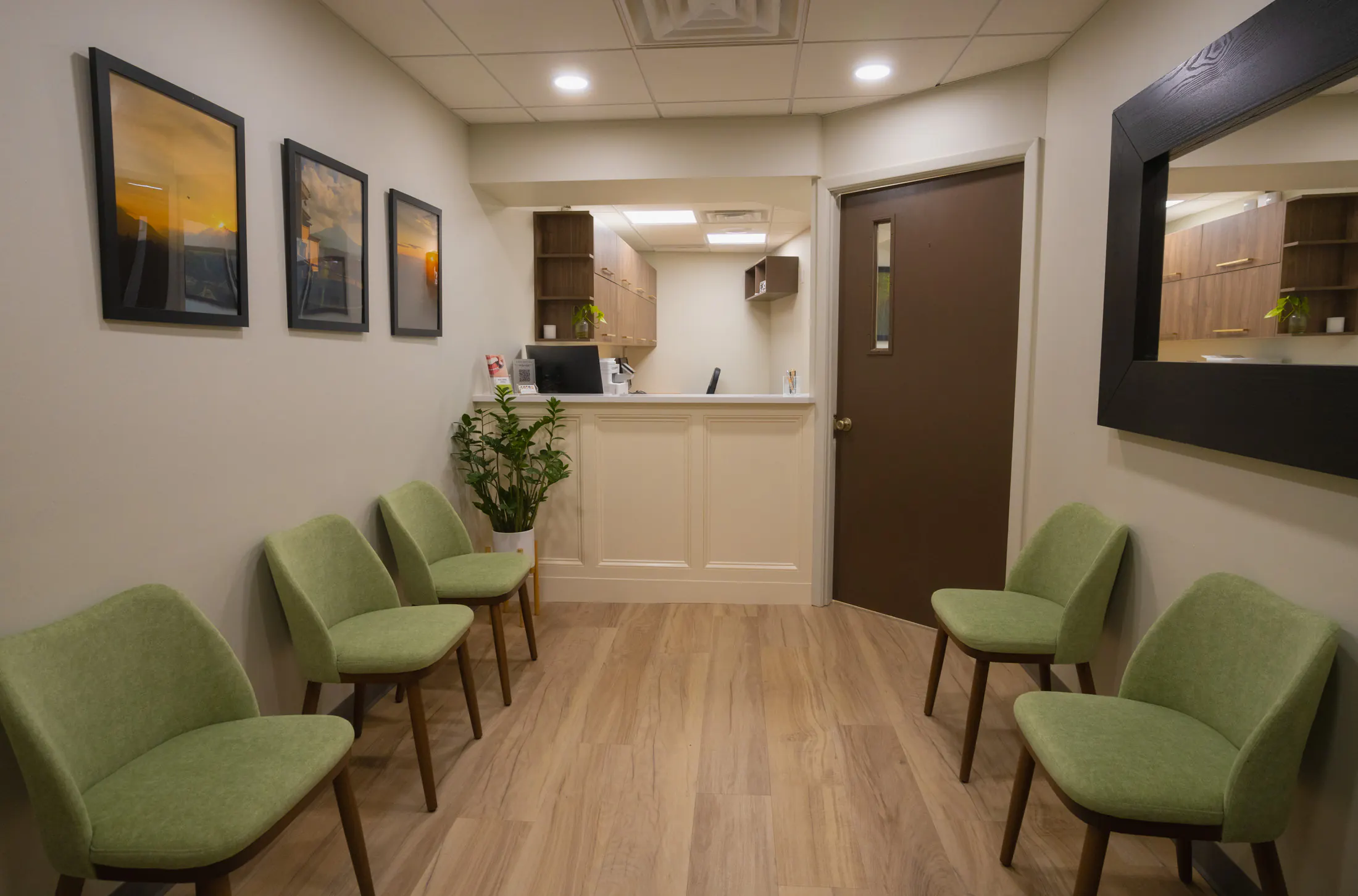 Waiting room at the Scarsdale office