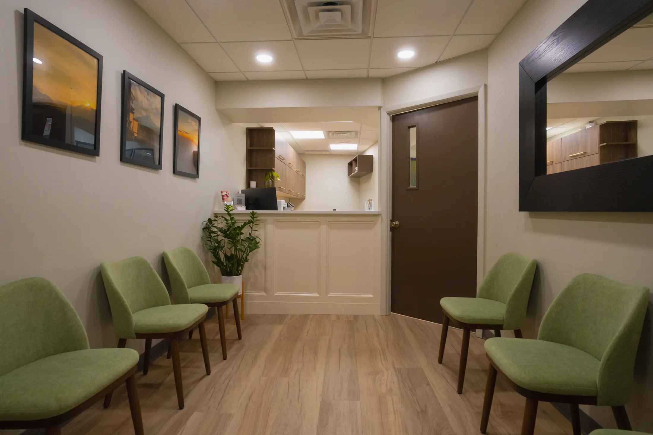 Waiting room at the Scarsdale office